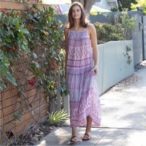 Blue Boheme Betsy Floral Print  Maxi Dress One Size